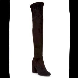 Kenneth Cole Black Suede Carah OTK Boots